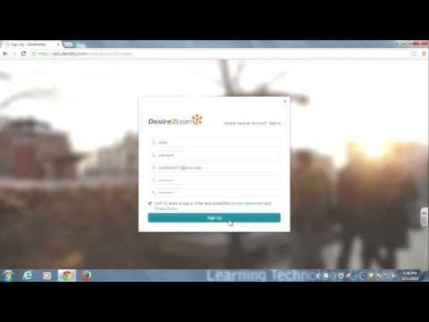 Desire2learn V10 Edudentity Basics