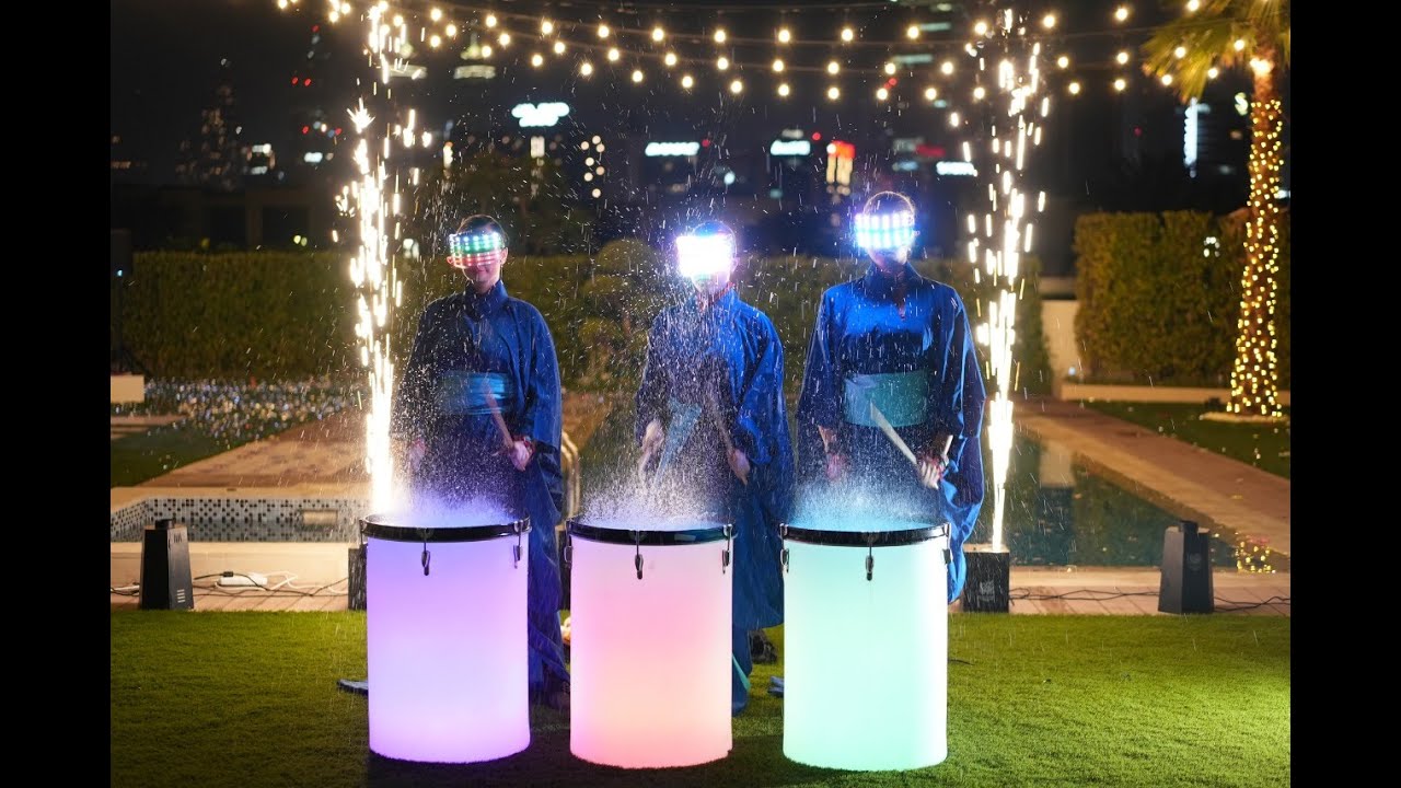 promo video water drum show asia dubai