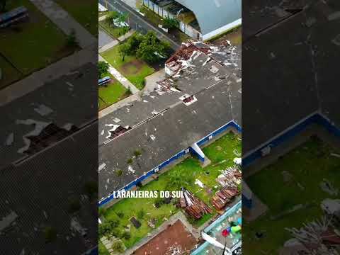 🇧🇷 Laranjeiras do Sul | Vendaval com ventos de 124 km/h deixa rastro de destruição
