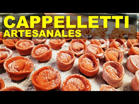 Cappelletti Naranja de Tomate con Burrata - Receta Artesanal de Cappelletti Arancioni Ripieni [014]