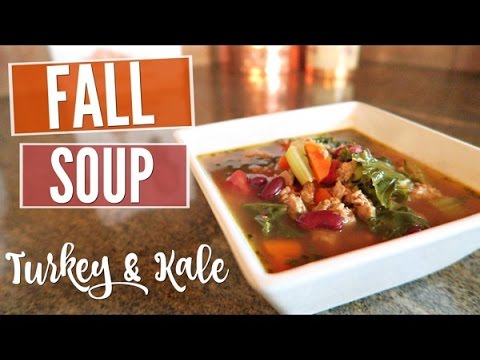 FALL SOUP RECIPE: Turkey & Kale | Vlogtober Day 14