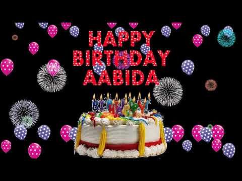 AABIDA HAPPY BIRTHDAY TO YOU