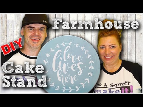 DIY Cake Tray - Kim and Garrett
