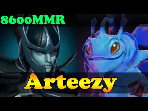 Dota 2 - Arteezy 8600 MMR Plays Phantom Assassin And Puck - Ranked Match Gameplay!