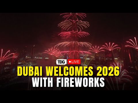 Dubai New Year 2026 Celebration LIVE: Fireworks Light Up Burj Khalifa as Dubai Welcomes 2026