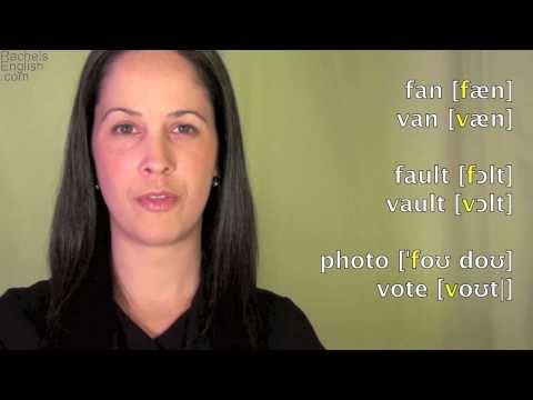 English: How to Pronounce F and V consonants: American Accent