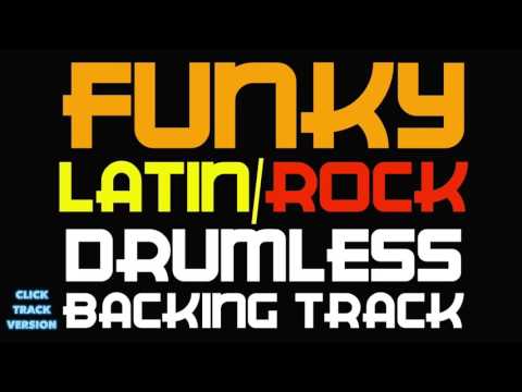 Latin Rock Funky Drumless Santana Style Backing Track With A Click Track