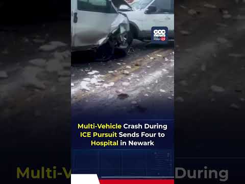 ICE Pursuit in Newark Ends in Multi-Vehicle Crash, Four Hospitalized