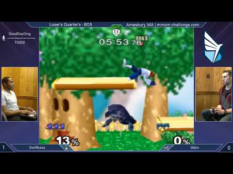 MMOM Bi-Monthly 12 SSBM - Swiftbass (Marth) vs. th0rn (Falco) - Melee LQF