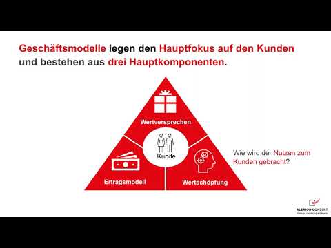 Was ist ein Geschäftsmodell und welche Funktion erfüllt es? Erklärvideo // Alerion Consult AG