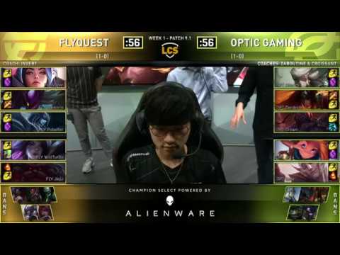 OPT vs FLY OpTic Gaming vs FlyQuest | Week 1 Day 2 | Highlights | LCS Spring Split 2019