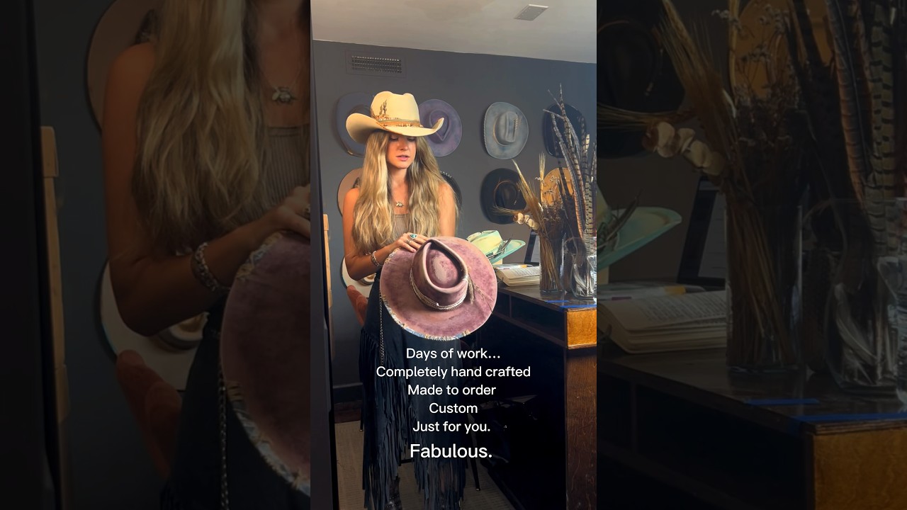Lex Lynne Custom hats #cowboyhat #millinery #hatmaker #westernhat #handmade #lexlynne #nashville #tn
