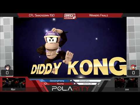 CFL Smackdown 150 WiiU - Riot (Bayonetta) vs Dyr (Diddy Kong) - Winners Finals