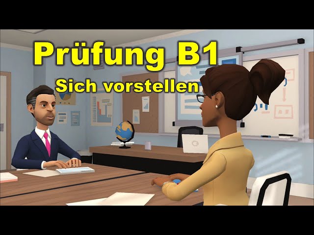 Deutsch lernen mit Dialogen | Prüfung B1 DTZ sich vorstellen