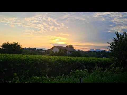 Conegliano, Veneto - Italy🇮🇹🇪🇺: (4K) Beautiful view from the bus window Conegliano city..