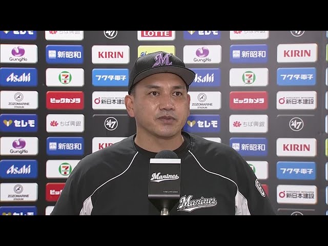 8月28日 マリーンズ・井口資仁監督 試合後インタビュー