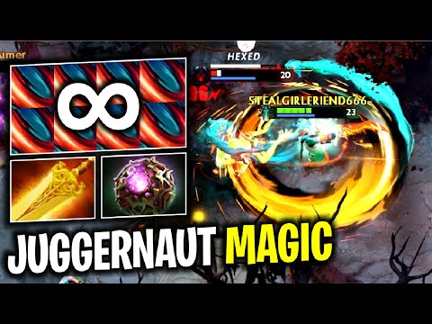 ANTI MAGIC..!! Full Magic Build Juggernaut Non-Stop Blade Fury 7.27 | Dota 2