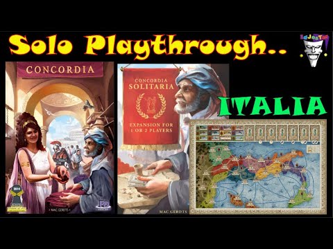CONCORDIA With Solitaria SOLO Playthrough on ITALIA Map