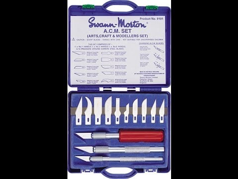 The Cutting Edge in Hobby Knives the Swann-Morton A.C.M. set