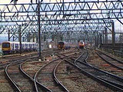 Class 158's at Manchester