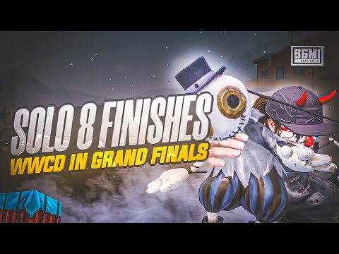 SOLO 8 FINISHES WWCD IN GRAND FINALS 🖤 | IGL POV 🚀 | iNCxVipeR | BGMI Competitive Highlights