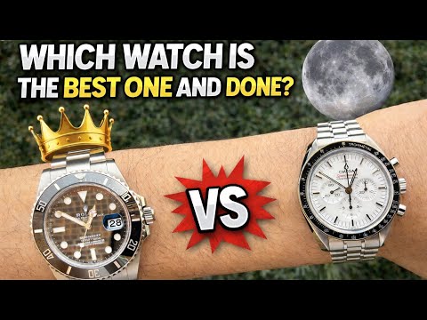 The Rolex Submariner vs Omega Speedmaster. Which would you pick as your one and done? #rolex #omega