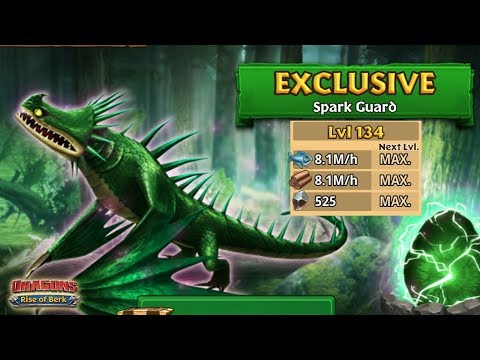Spark Guard (New Exclusive Skrill) Titan Mode Max Level 134 | Dragons: Rise of Berk