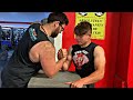 Constant Gains VS 6’5 MONSTER 270LBS ARMWRESTLING