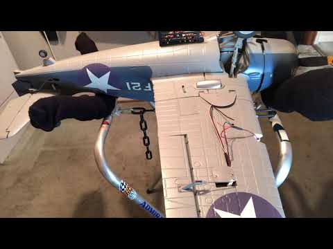 LX F4F Wildcat landing lights Installed