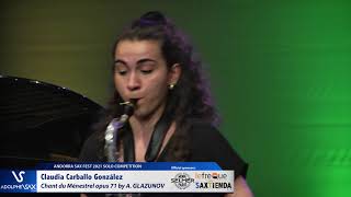 Claudia Carballo González plays Chant du Ménestrel opus 71 by Alexander GLAZUNOV