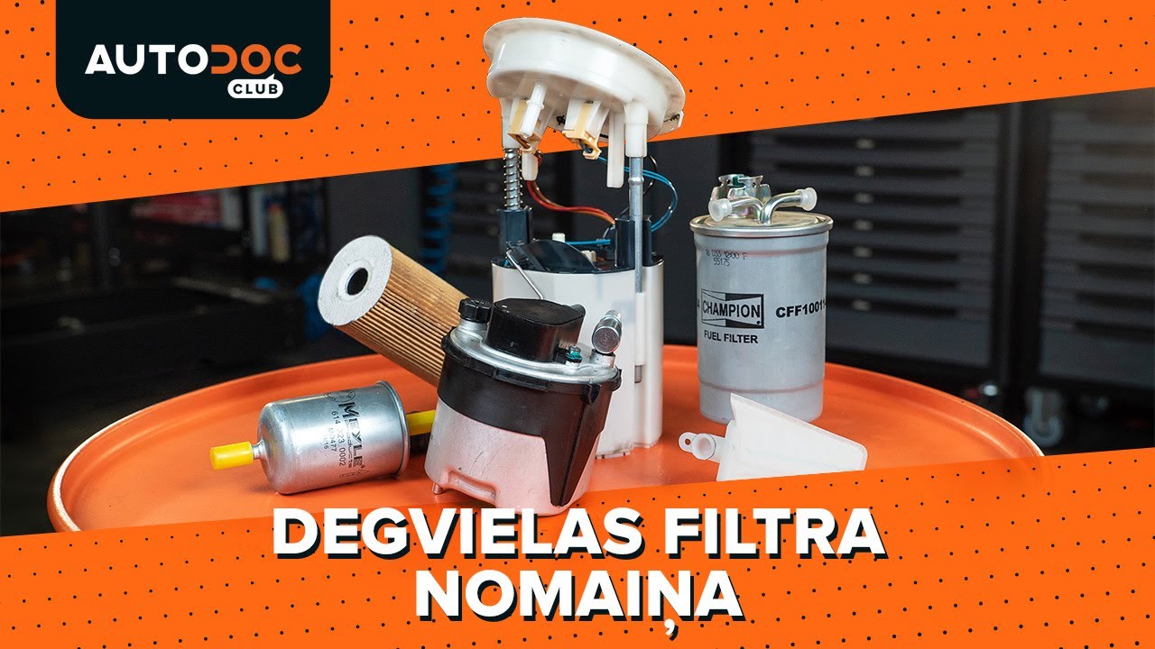 Automašīnas degvielas filtru: kā nomainīt