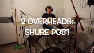 Video thumbnail for Recording Drums Low Budget - Only 4 Mics! by Francesco Coppola