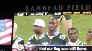 Esera Tuaolo Singing The National Anthem, Pack vs. Seahawks 9-20-15