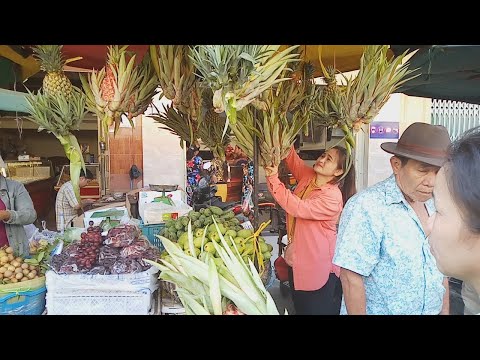 Chhbar Ampov Market Before Chinese New Year - Amazing Food Selling In Phnom Penh Market Part 2