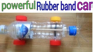 How to Make a Rubber Band powered Car - Air Car