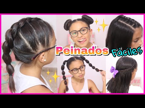 PEINADOS FACILES PARA NIÑAS PASO A PASO | Peinados para la vuelta a Clases | NatyGloss