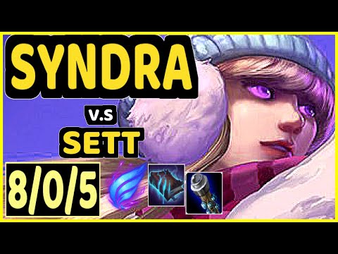XAKY (SYNDRA) vs SETT - 8/0/5 KDA MID GAMEPLAY - EUW Ranked MASTER