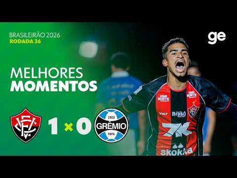 Gols e melhores lances de Vitória x Grêmio