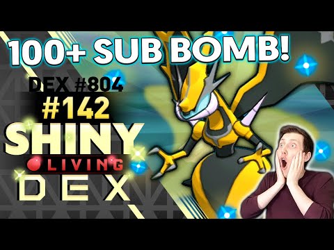 100 SUBSCRIBER BOMB! CRAZY SHINY NAGANADEL! | Pokemon USUM Shiny Reaction | #142