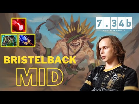 How to Dominate the Mid Lane with Bristleback in Patch 7.34b | Dyrachyo's Gameplay Guide
