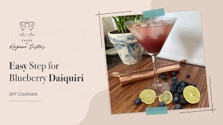 How To Make Tasty Blueberry Daiquiri | Cocktail Recipe
