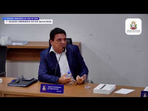 11ª SESSÃO ORDINÁRIA DO ANO DE 2026