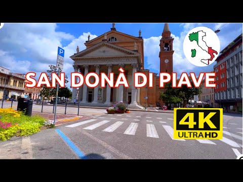 San Donà di Piave, Venice [Ultra 4K walking tour] 2023, Italy 🇮🇹
