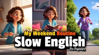 My Weekend Routine | Easy English Listening Practice (A2 Level)