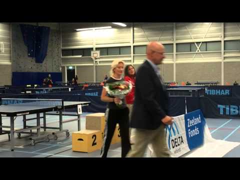 Huldigingen Open Zeeuwse 2014  Carla Nouwen NL06   Elena Chmiguelskaia BE10