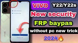 Vivo Y22 / Y22s FRP bypass 2024 || VIVO Y22, Y22s Google Account Bypass Android 13 | Vivo V2207