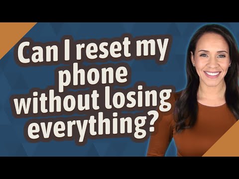 Can I reset my phone without losing everything?