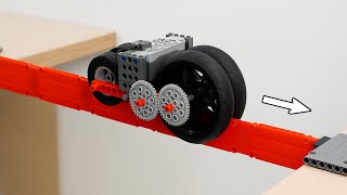 Making LEGO Technic Car Run on Narrowest Bridge | Smart Lego