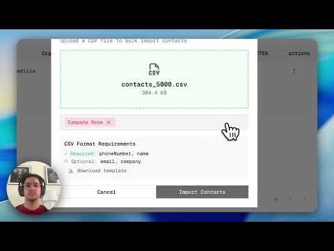 Import contacts and organize with tags