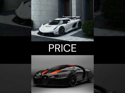 Bugatti Chiron SS 300+ vs. Koenigsegg Jesko Absolut #bugatti #car #koenigsegg #shorts
